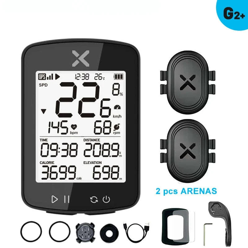 XOSS G2 GPS Cycling Computer-G2 Plus with ARENA