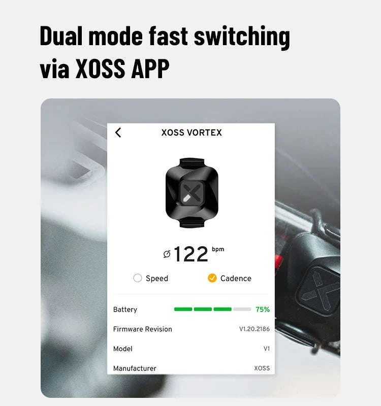XOSS Vortex Speed & Cadence Sensor for Bike Computer-X2PRO n 2 VORTEX