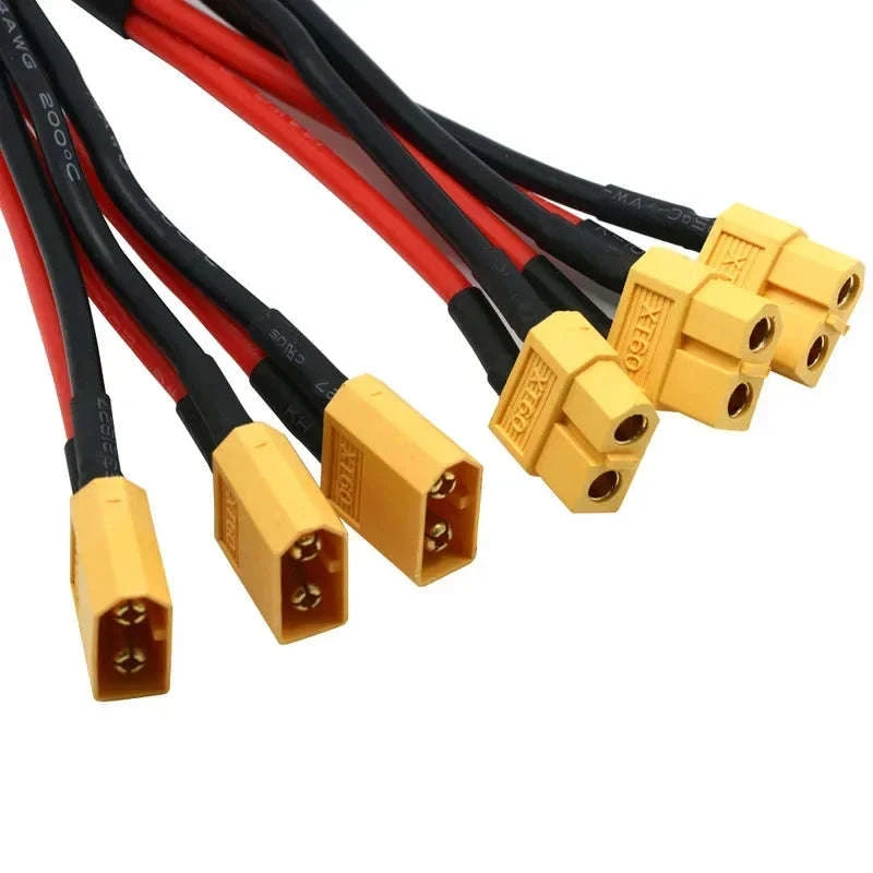 XT60 Parallel Battery Connector 3-Way Y Splitter-XT60 Female