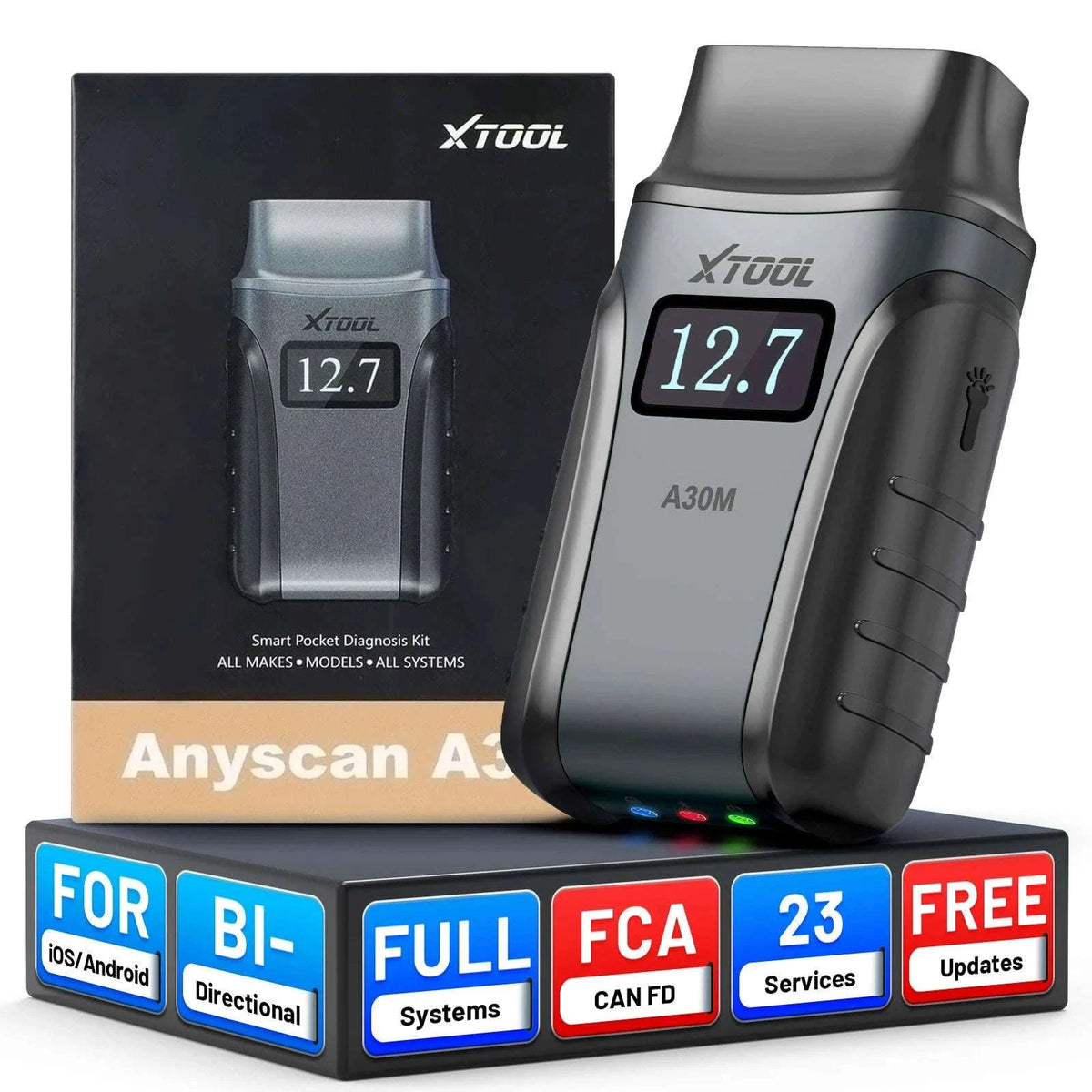 XTOOL A30M OBD2 Bluetooth Diagnostic Scanner for Cars-XTOOL A30M / france