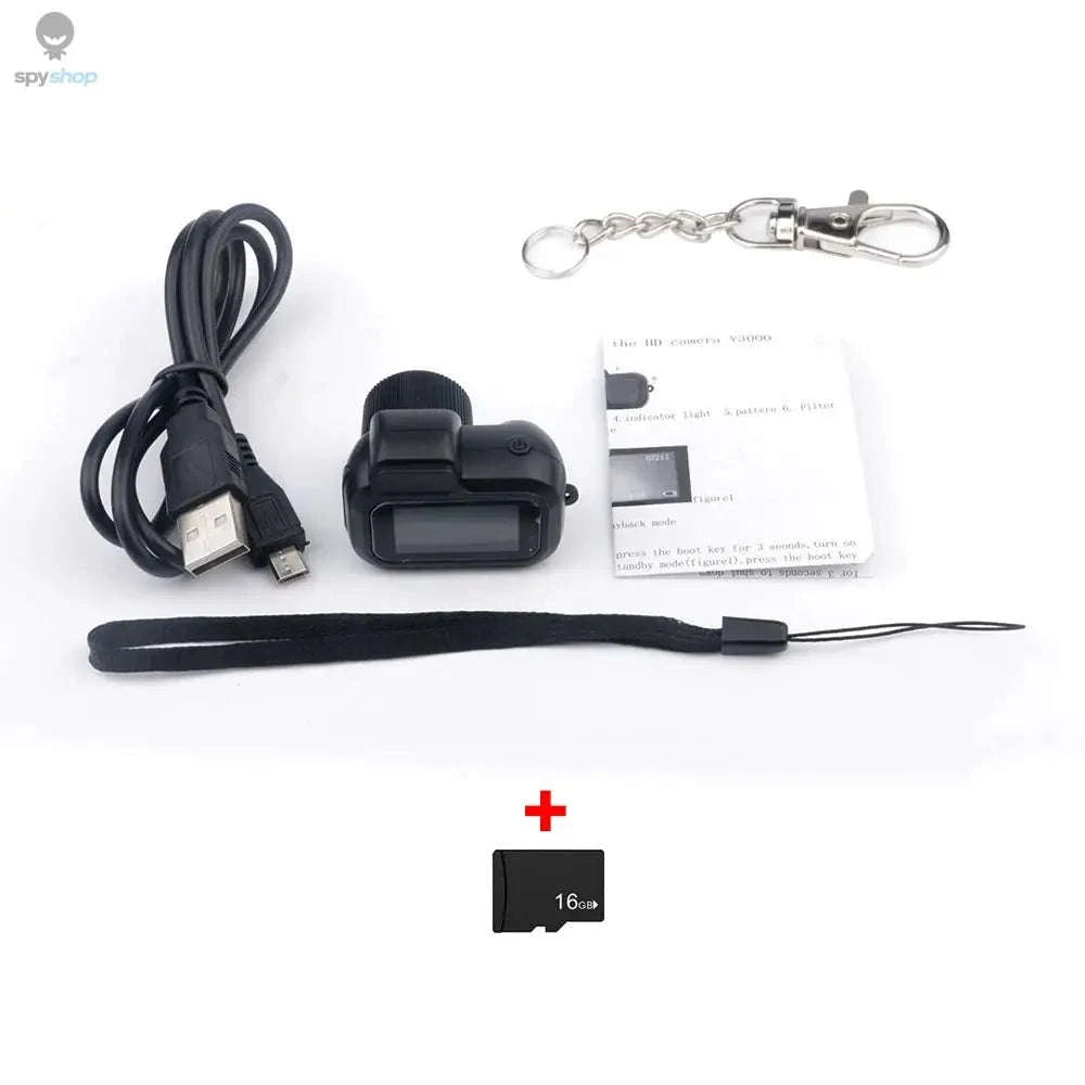 Y3000 Mini Camera – 1080P Portable HD Recorder with LCD Screen-Camera Add 32G