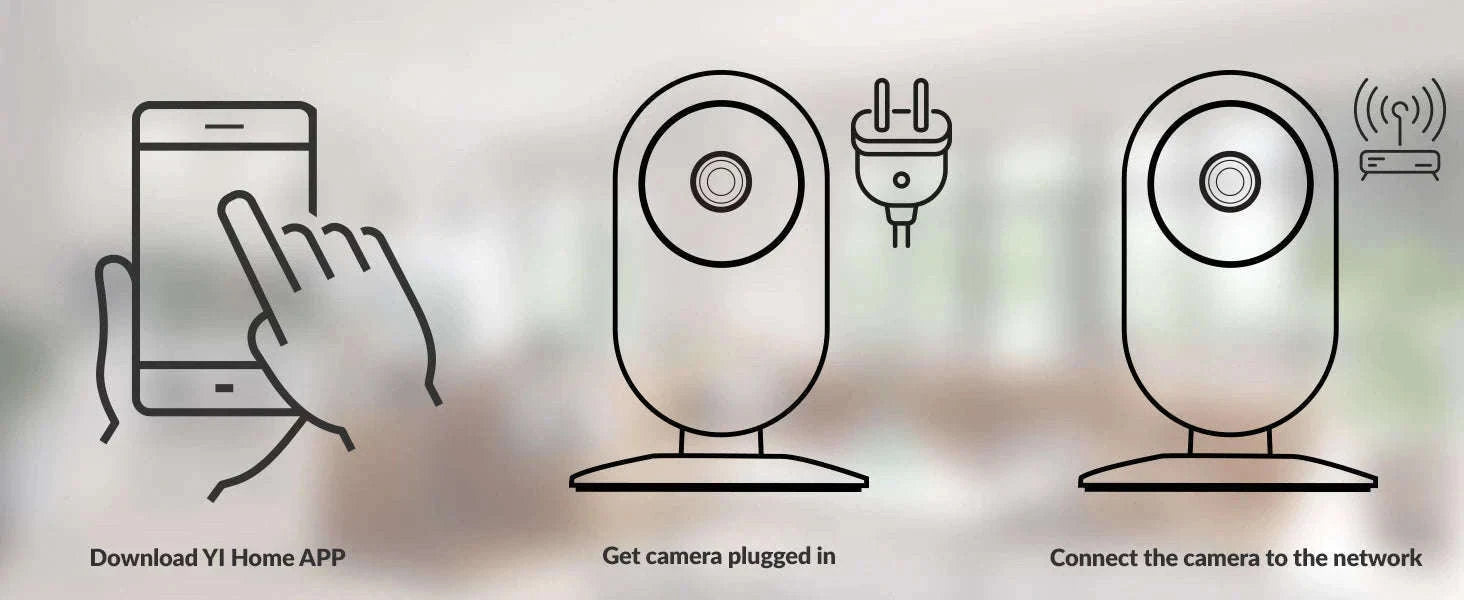 YI 2K 3MP Indoor Security Camera with Night Vision & AI Detection-2pcs / EU Plug / China Mainland