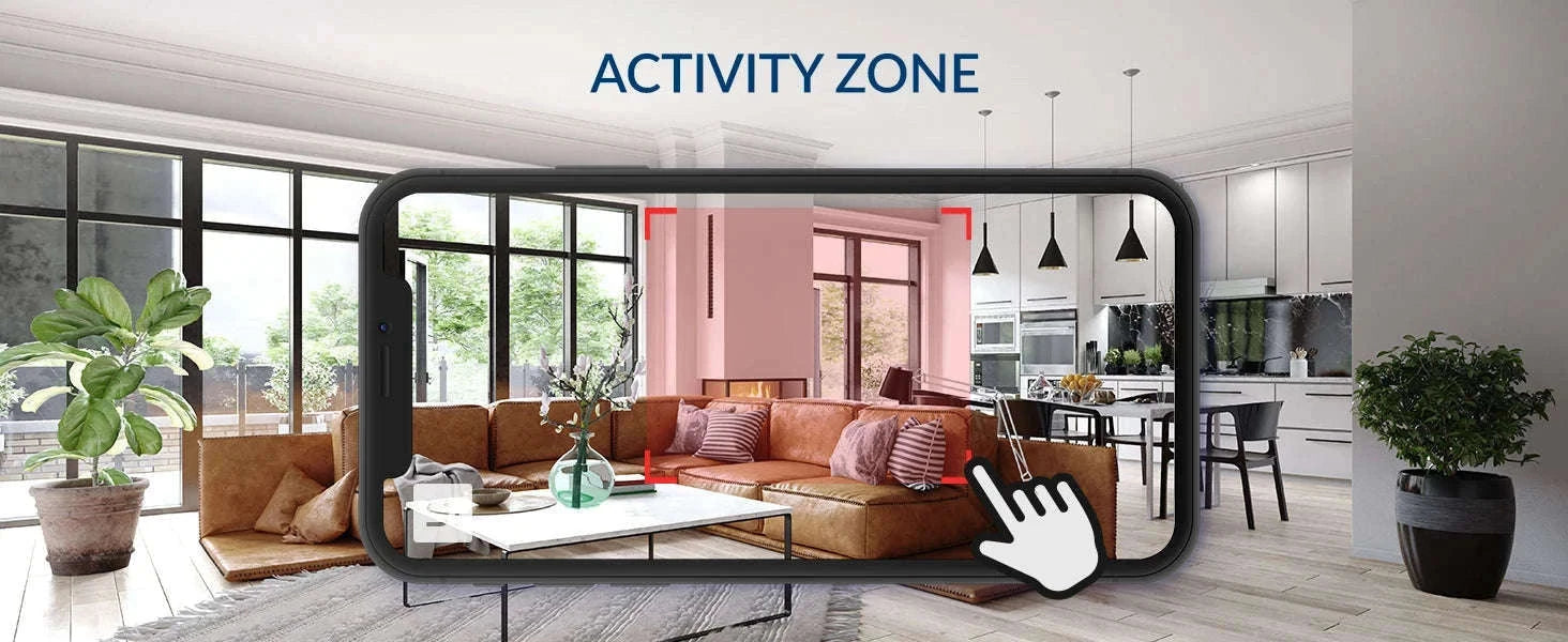 YI 2K 3MP Indoor Security Camera with Night Vision & AI Detection-2pcs / EU Plug / China Mainland