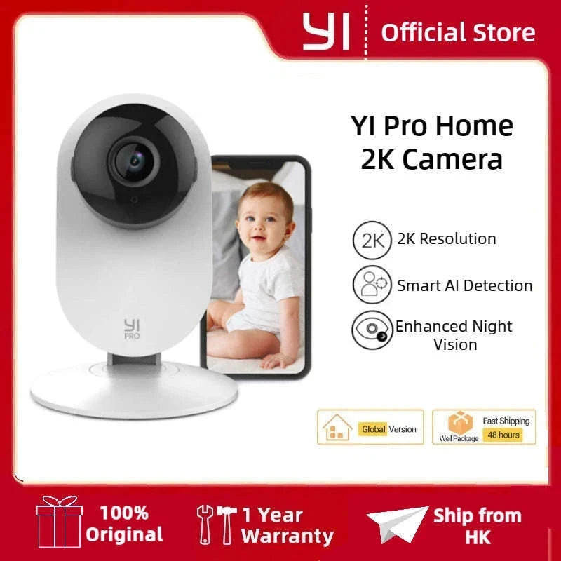 YI Pro Home 2K WiFi Security Camera for Indoor Monitoring-CHINA