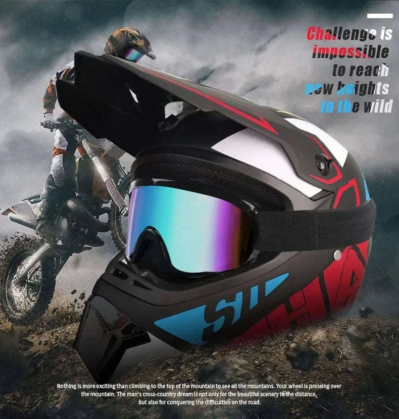 Youth Motocross & Dirt Bike Helmet for Young Riders, DOT Certified-G / S