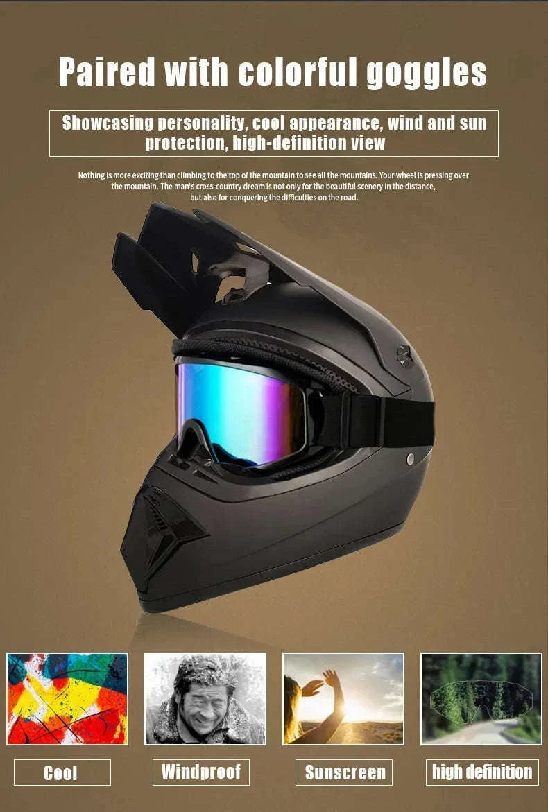 Youth Motocross & Dirt Bike Helmet for Young Riders, DOT Certified-G / S