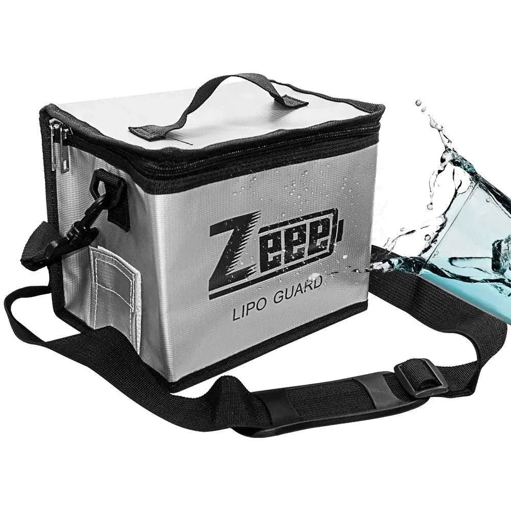Zeee Fireproof LiPo Battery Safety Bag Set-As shown / UNITED KINGDOM
