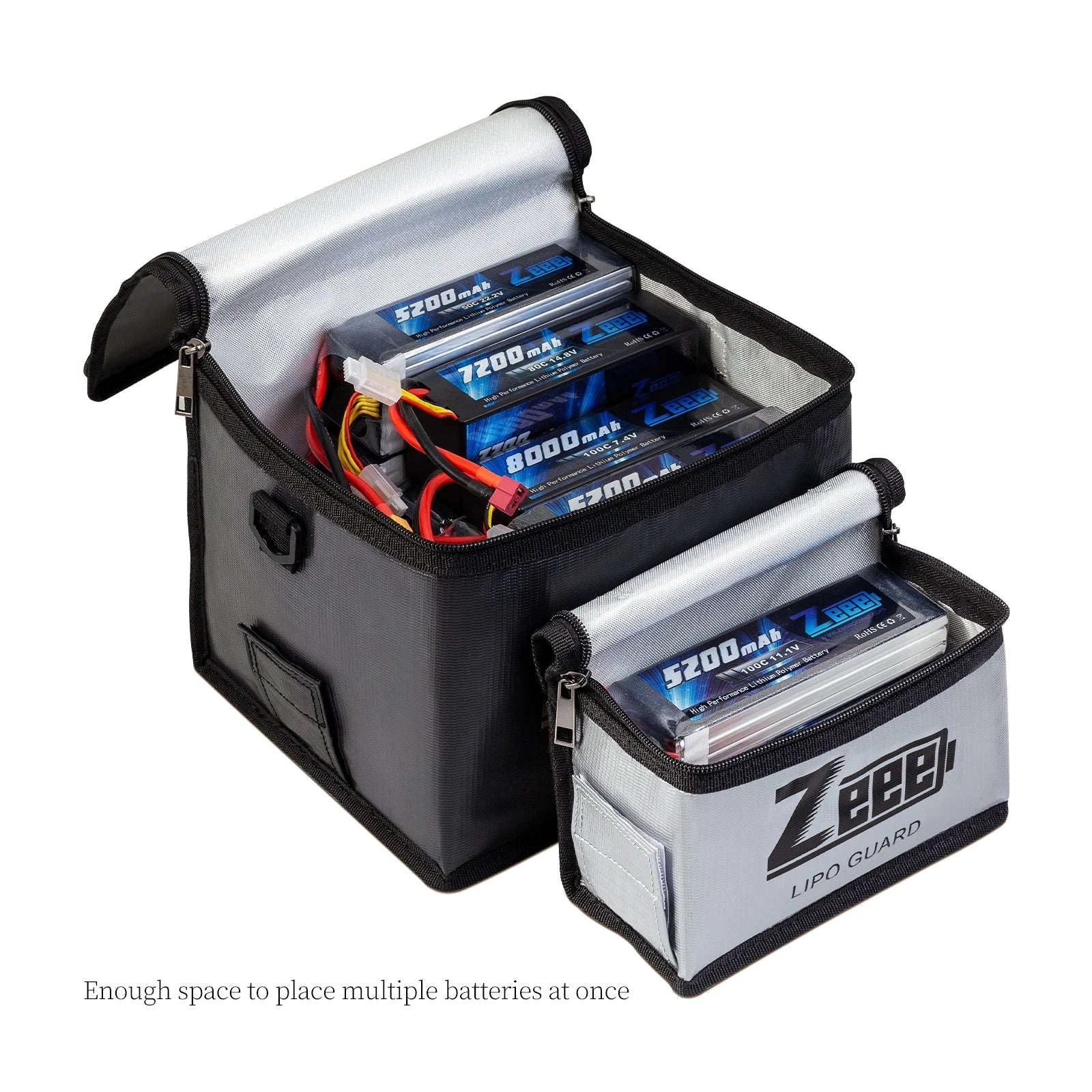 Zeee Fireproof LiPo Battery Safety Bag Set-As shown / UNITED KINGDOM