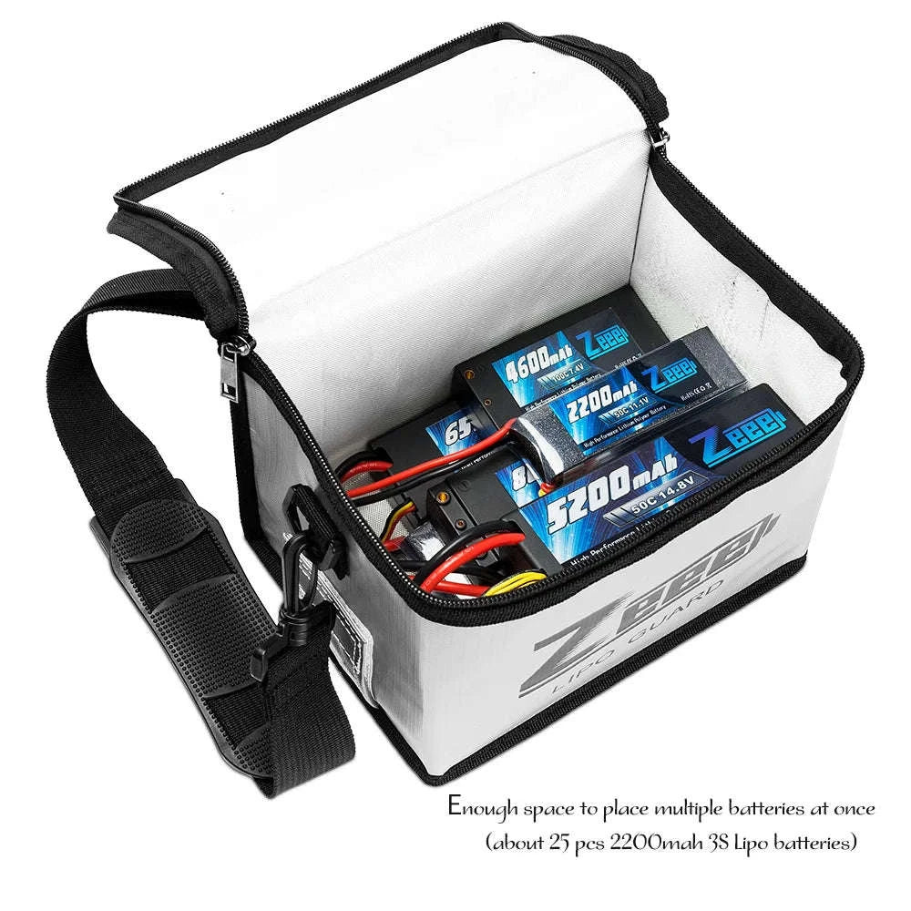 Zeee LiPo Battery Safe Bag Fireproof Storage Guard-As shown / UNITED KINGDOM