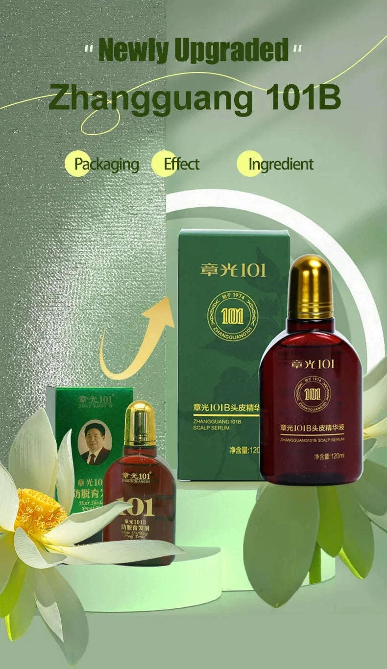 Zhangguang 101B Hair Growth Tonic 120ml Anti Hair Loss Treatment-Default Title