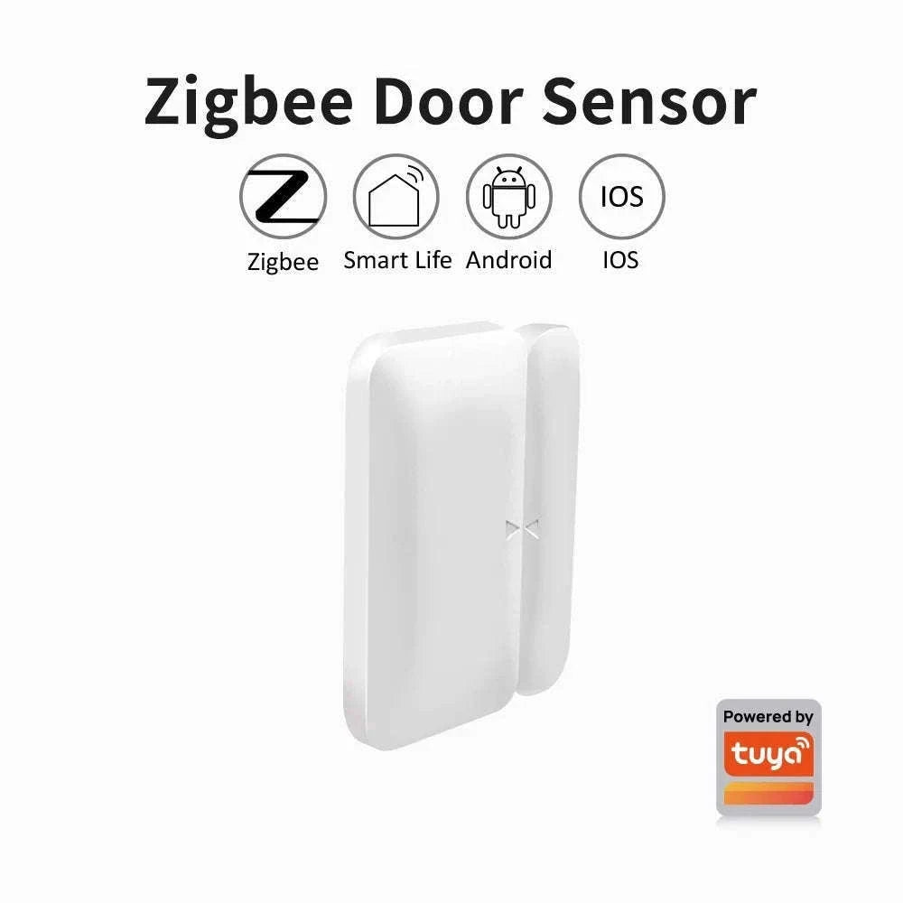 Zigbee Smart Door & Window Sensor with App Alerts for Home Security-HA-ZB