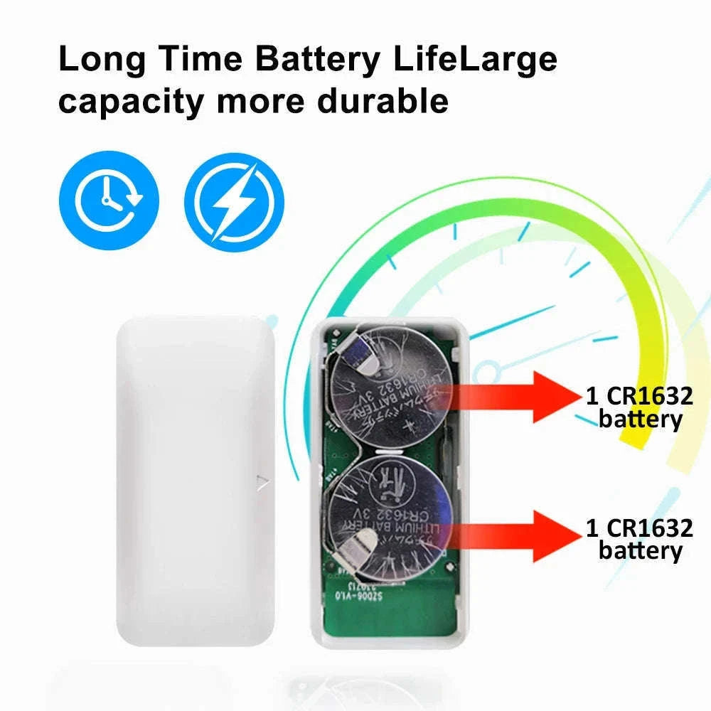 Zigbee Smart Door & Window Sensor with App Alerts for Home Security-HA-ZB