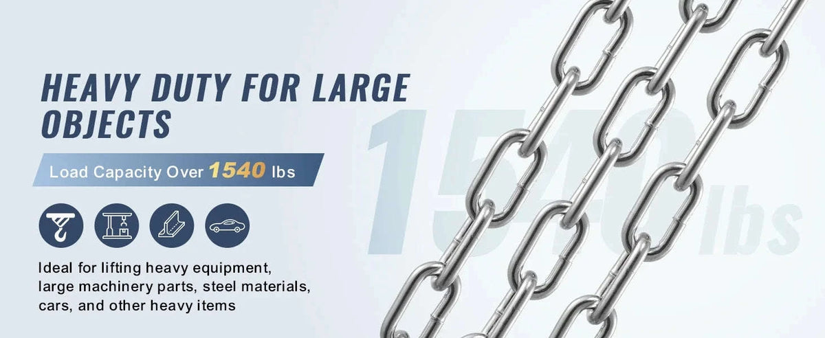 Zinc-Plated Grade 30 Proof Coil Chain-5mm 30m 4173kg / france