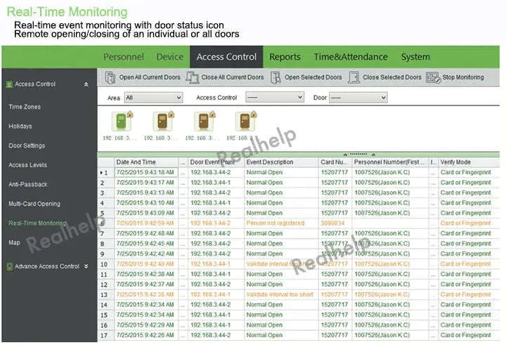 ZKTeco Fingerprint Attendance Terminal with Wi‑Fi and 3000 Templates-Machine No ADMS No Card / Spanish