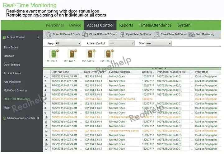ZKTeco Fingerprint Attendance Terminal with Wi‑Fi and 3000 Templates-Machine No ADMS No Card / Spanish