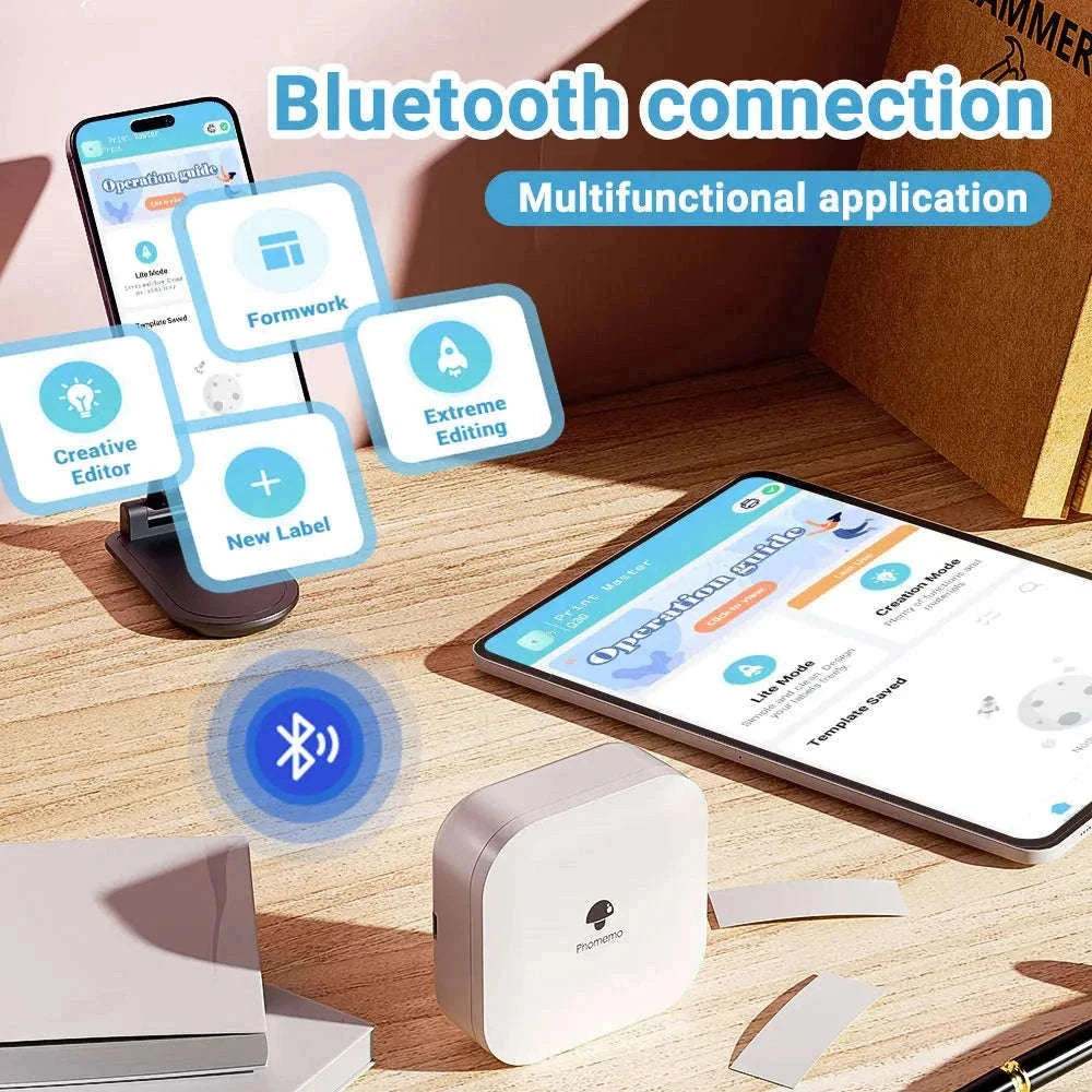 Zodzi Q30 Mini Thermal Label Printer for Home and Office-White Printer / China Mainland