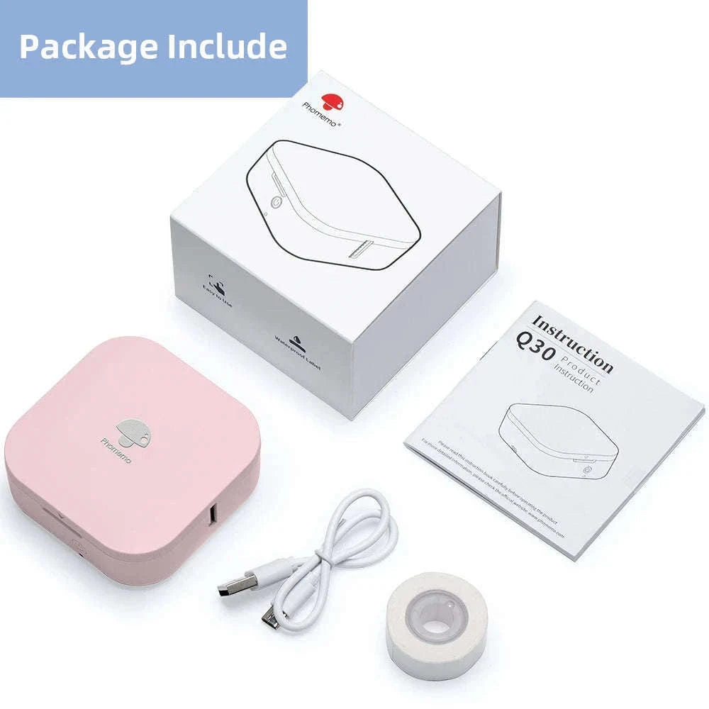 Zodzi Q30 Mini Thermal Label Printer for Home and Office-White Printer / China Mainland