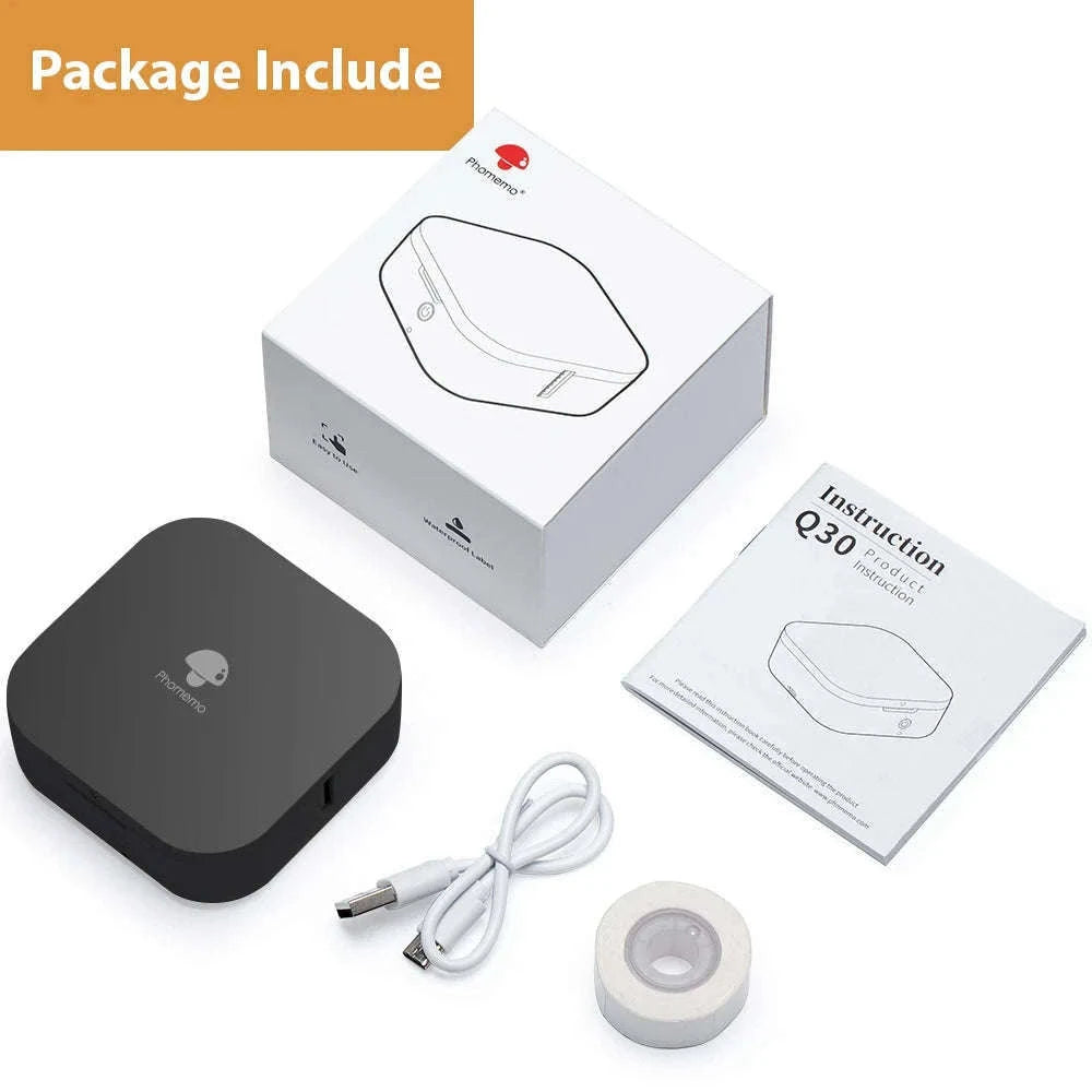 Zodzi Q30 Mini Thermal Label Printer for Home and Office-White Printer / China Mainland