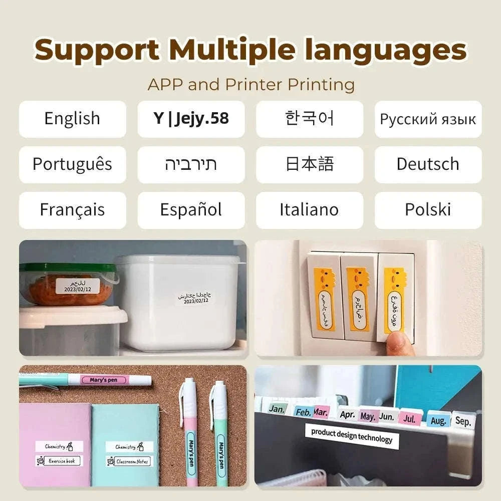 Zodzi Q30 Mini Thermal Label Printer for Home and Office-White Printer / China Mainland