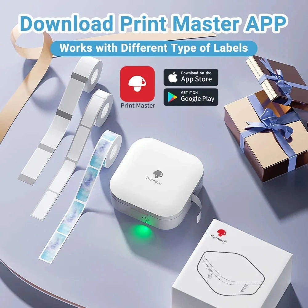 Zodzi Q30 Mini Thermal Label Printer for Home and Office-White Printer / China Mainland