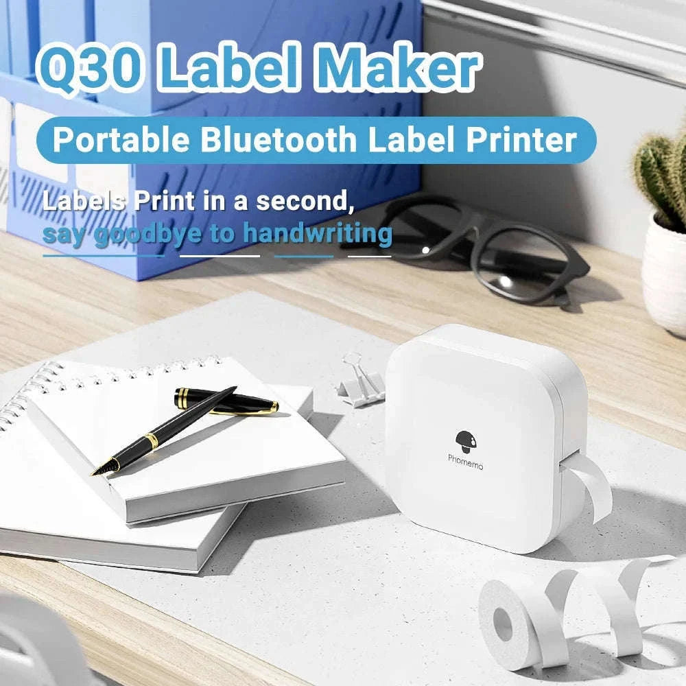 Zodzi Q30 Mini Thermal Label Printer for Home and Office-White Printer / China Mainland