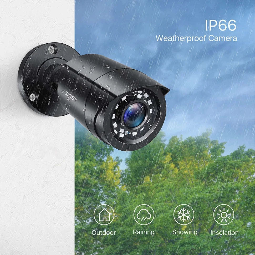 ZOSI 1080P Wired CCTV Security Camera with 80ft Night Vision-White / 1080p / spain