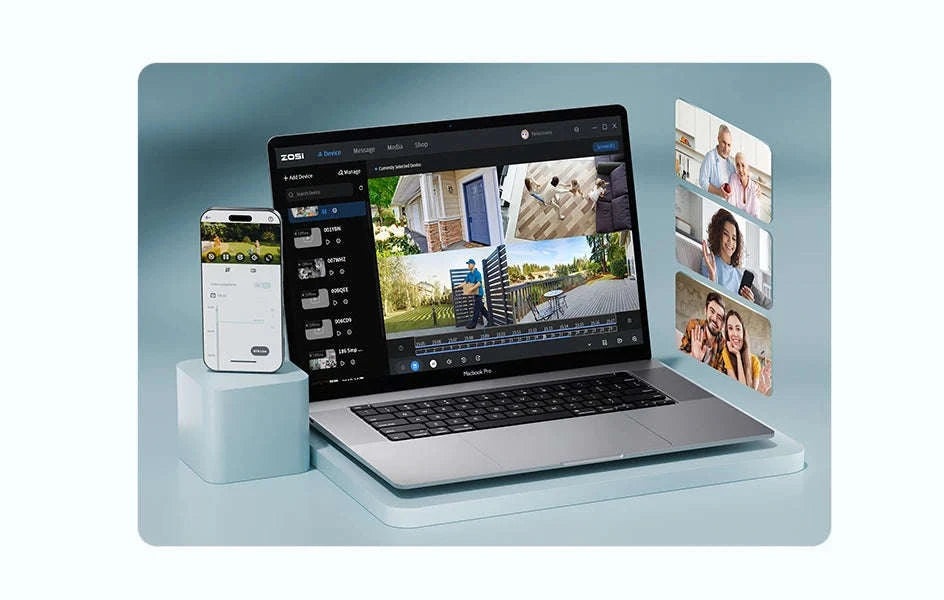 ZOSI 16CH 4K PoE CCTV System with 4TB HDD and 8MP Cameras-12PCS 8MP Cam 4TB / Australia