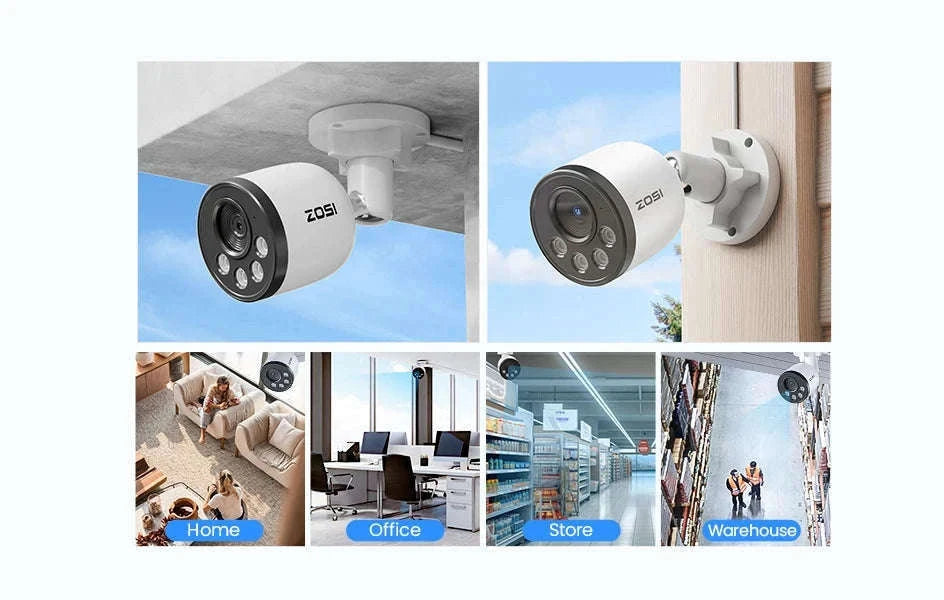 ZOSI 16CH 4K PoE CCTV System with 4TB HDD and 8MP Cameras-12PCS 8MP Cam 4TB / Australia