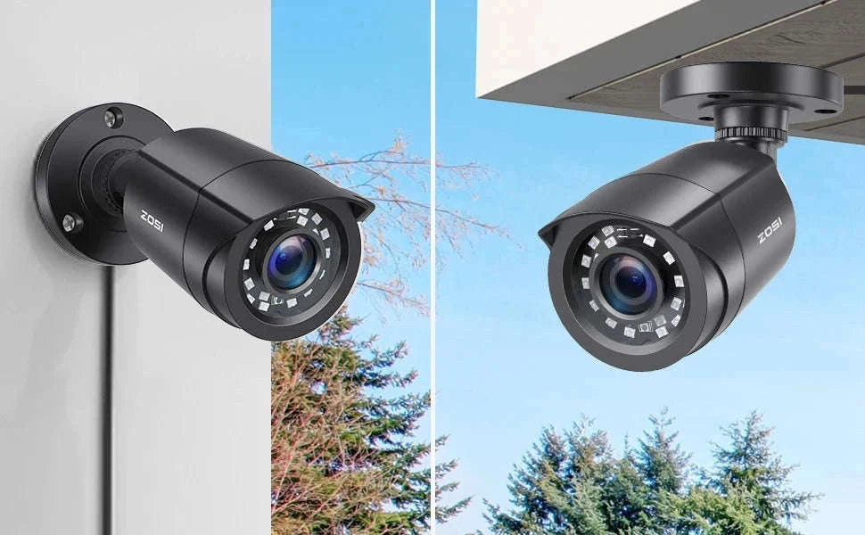 ZOSI 8CH 1080P Wired CCTV Security Camera System with HDD-With 2 Black Cameras / 2T / Russian Federation