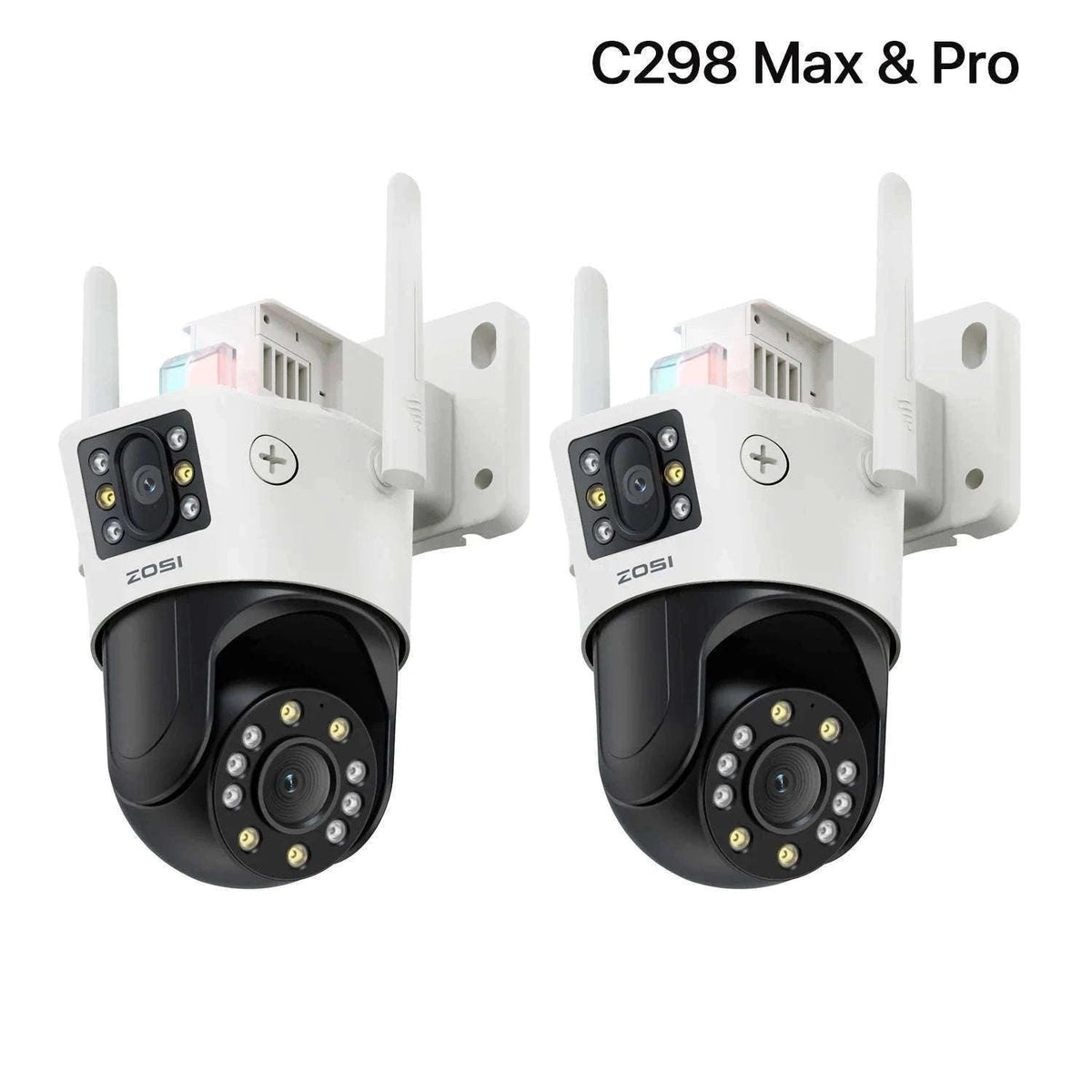ZOSI 8MP Dual-Lens WiFi PTZ Outdoor Security Camera-C298 Pro and SE / United States