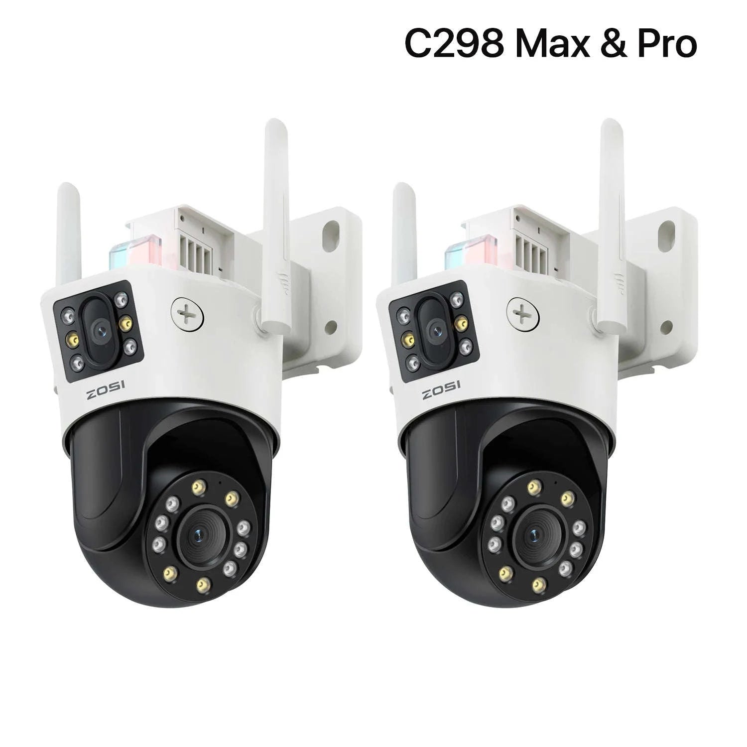 ZOSI 8MP Dual-Lens WiFi PTZ Outdoor Security Camera-C298 Pro and SE / United States