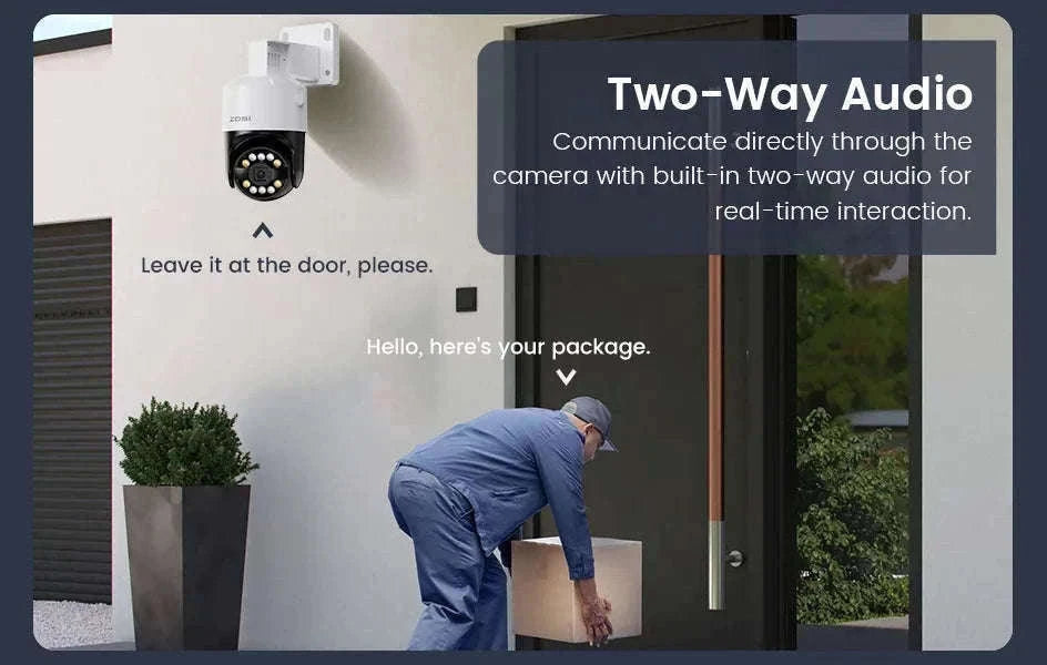 ZOSI 8MP PoE Outdoor Security Camera with AI Detection-5MP / Poland