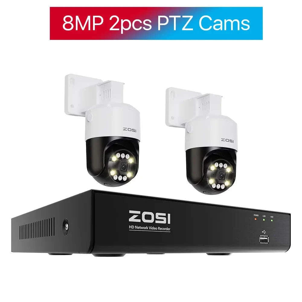 ZOSI 8MP PoE Security Camera System with AI Detection-2PCS 5MP Cameras / Australia / None