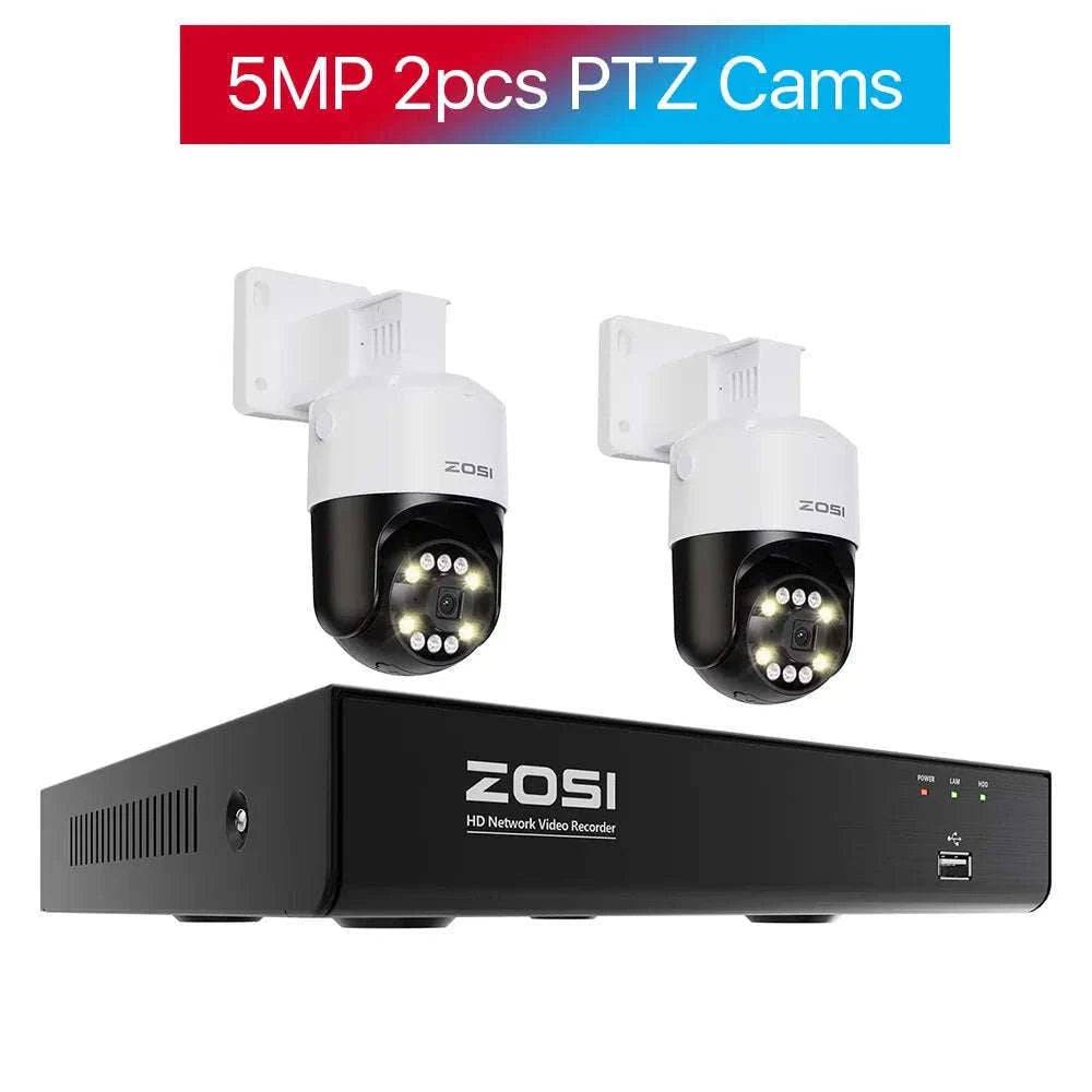 ZOSI 8MP PoE Security Camera System with AI Detection-2PCS 5MP Cameras / Australia / None