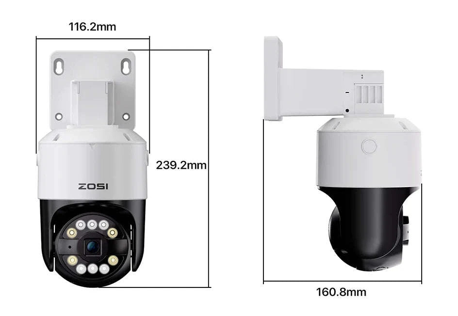 ZOSI 8MP PoE Security Camera System with AI Detection-2PCS 5MP Cameras / Australia / None