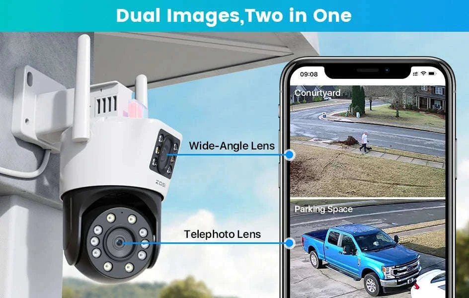 ZOSI C298 Max 4K 8MP Dual-Lens PTZ Security Camera-C298 Max(2 PACK) / Poland