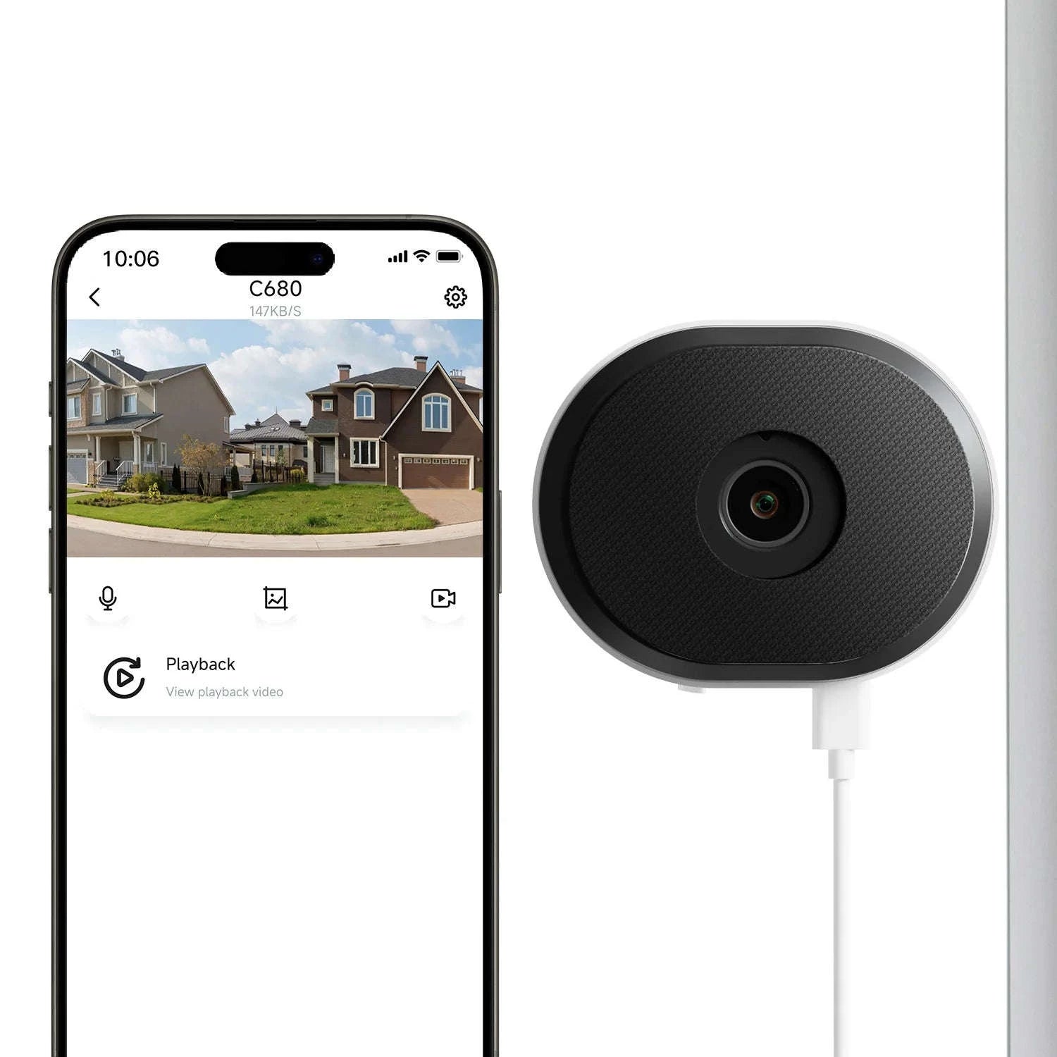 ZOSI C680 2K Window Security Camera with Full-Color Night Vision-C680-1PACK / Poland