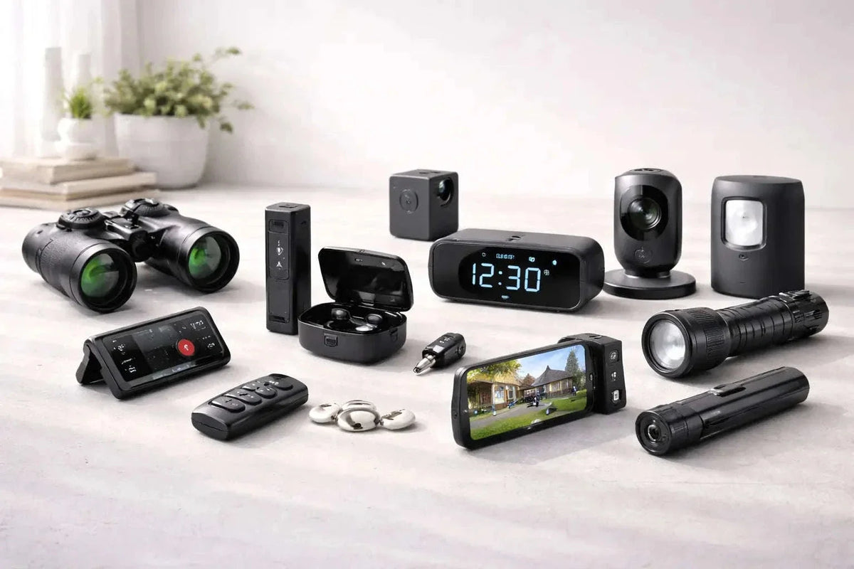 Mini cameras and compact security surveillance equipment
