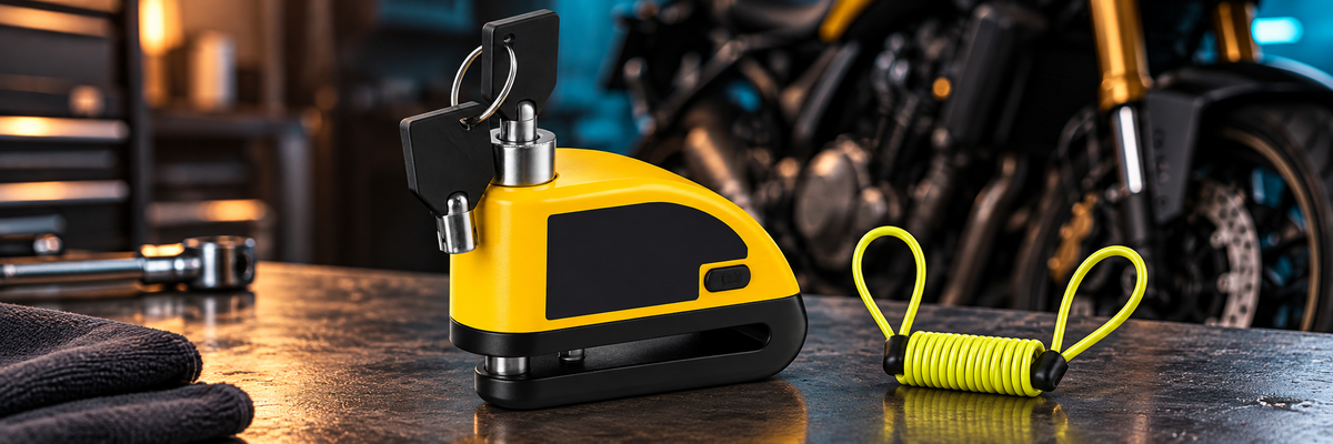 Motorcycle collection product in a practical setting