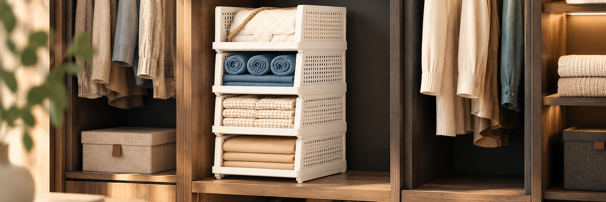 Storage and Organization collection product in a practical setting