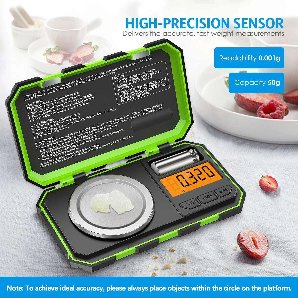 0.001g Precision Mini Digital Scale 50g Jewelry & Kitchen Scale-A1