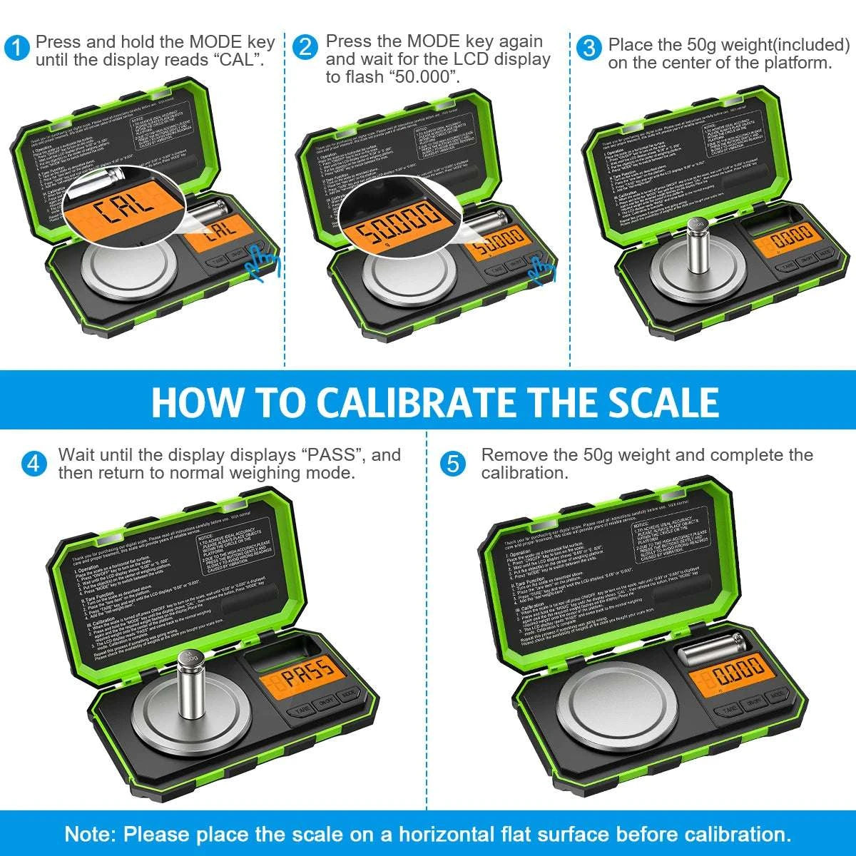 0.001g Precision Mini Digital Scale 50g Jewelry & Kitchen Scale-A1