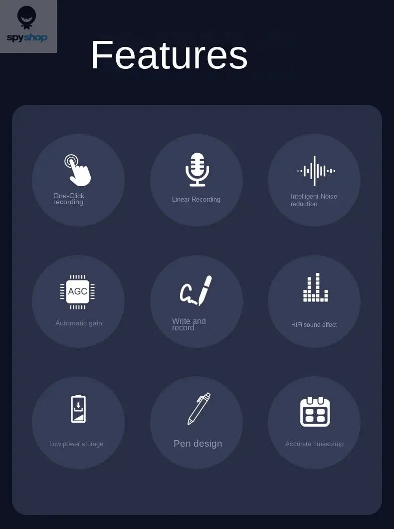 0-128G Mini Pen Activated Voice Recorder Espia U Disk Professional Audio Record Noise Reduce Sound Digital Dictaphone MP3 Player Spy-shop.com