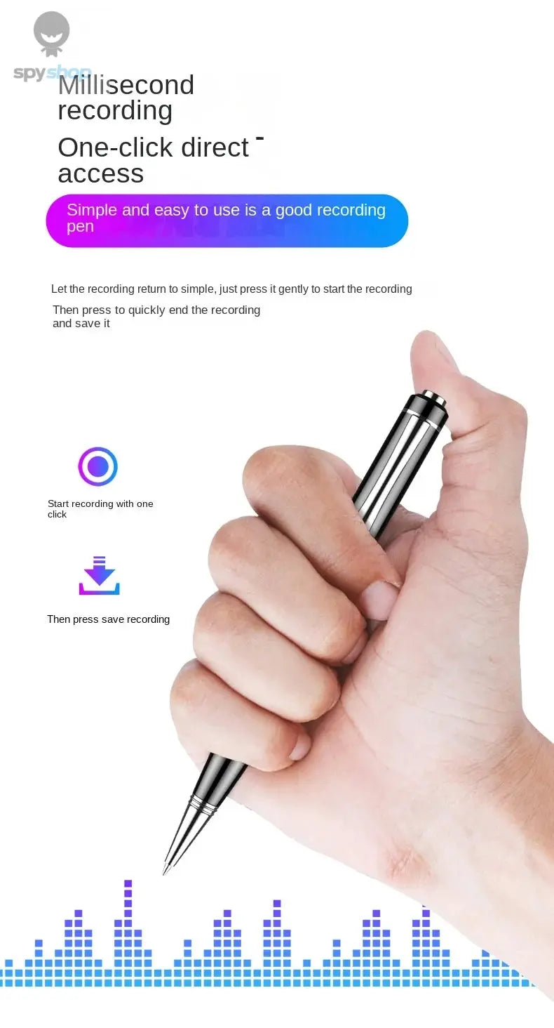 0-128G Mini Pen Activated Voice Recorder Espia U Disk Professional Audio Record Noise Reduce Sound Digital Dictaphone MP3 Player Spy-shop.com