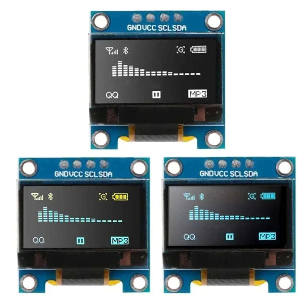 0.96 Inch OLED Display Module 128x64 I2C SSD1306-Yellow Blue 10pcs