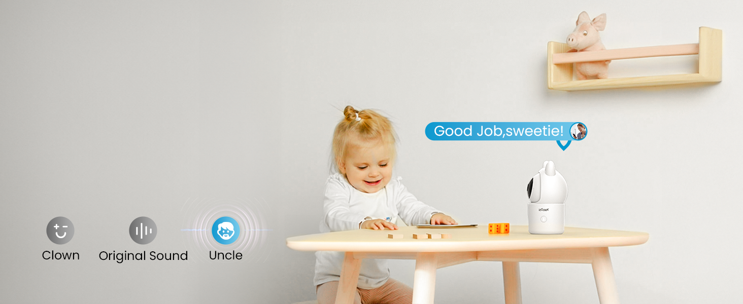ieGeek 1080P Baby Monitor with 2 Cameras and Split Screen
