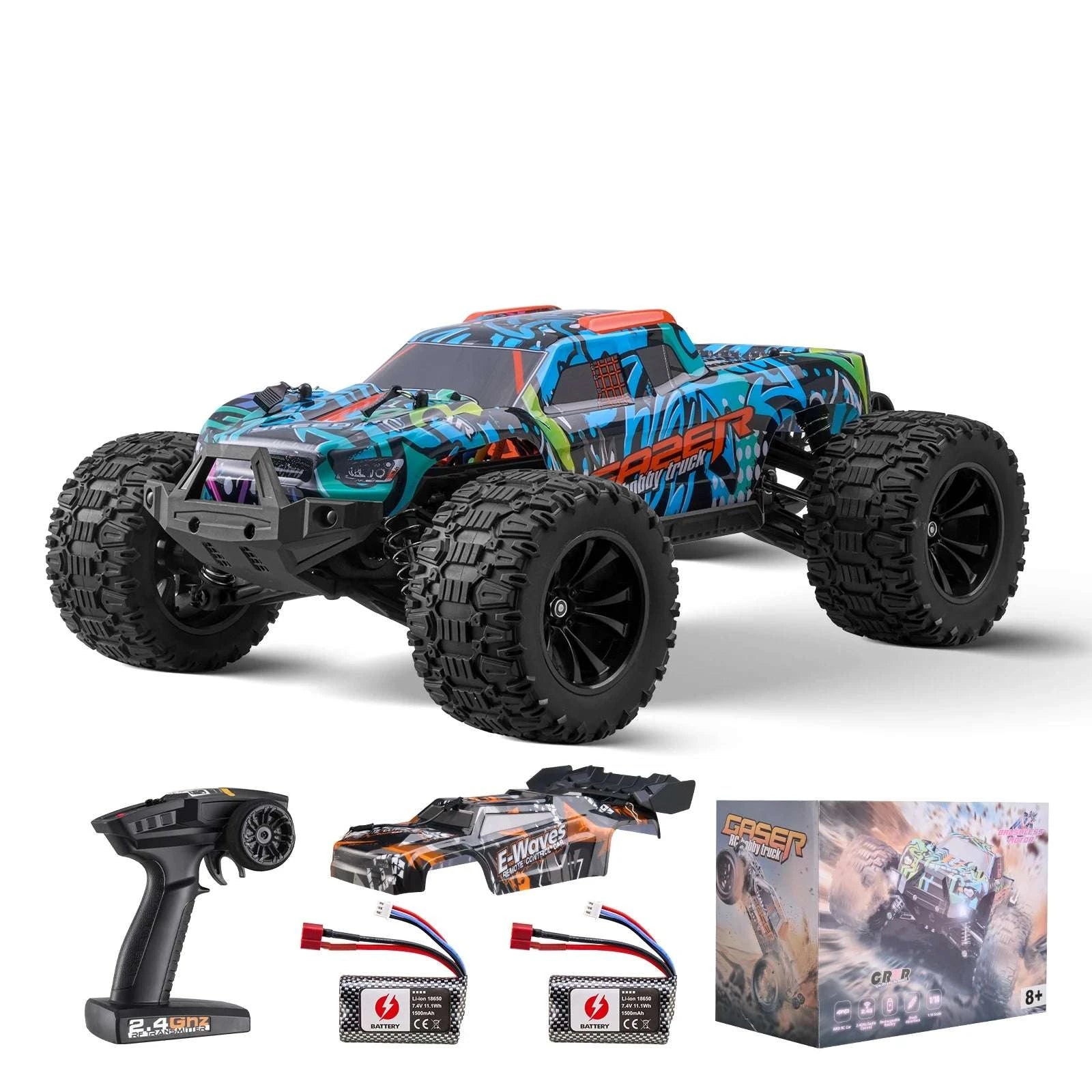 1:14 4WD RC Off-Road Car 42KM/H with Adjustable Speed Control-1PC / United States