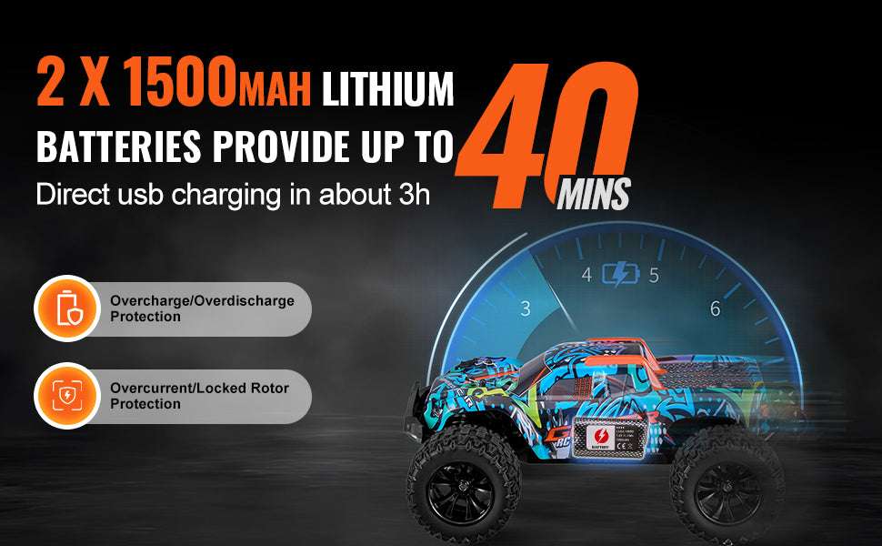 1:14 4WD RC Off-Road Car 42KM/H with Adjustable Speed Control-1PC / United States