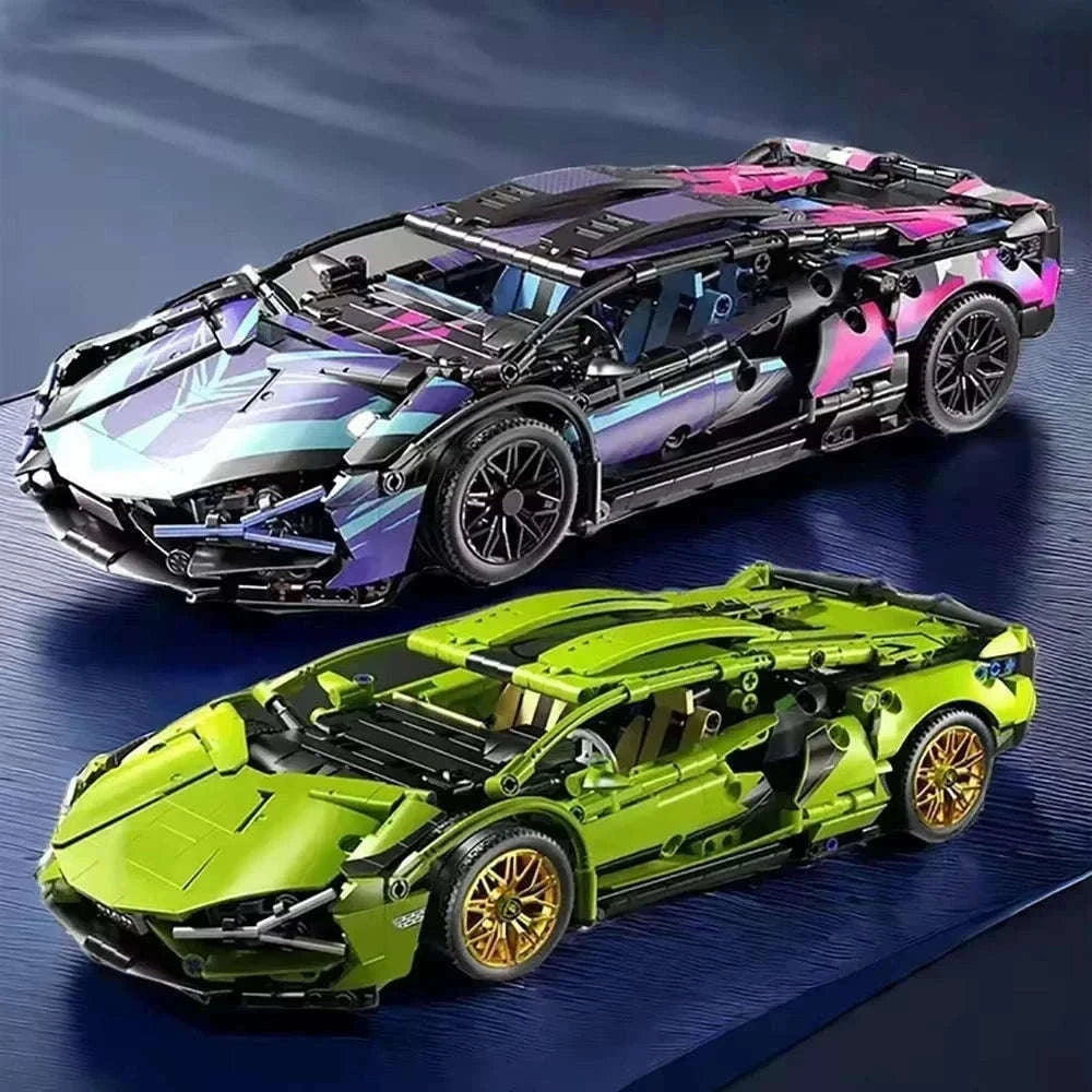 1:14 Racing Car Building Blocks Model for Display-66612 no box