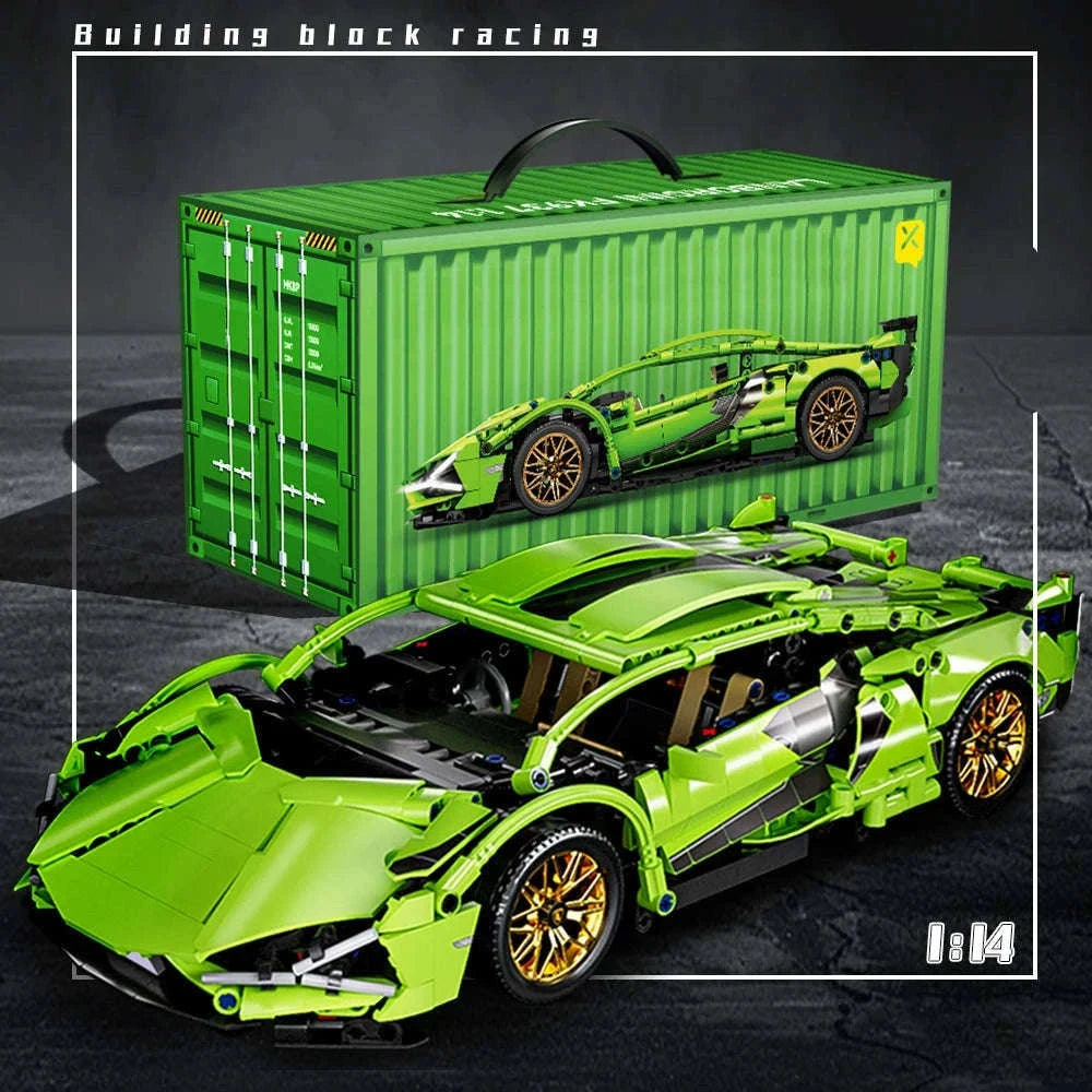 1:14 Racing Car Building Blocks Model for Display-66612 no box